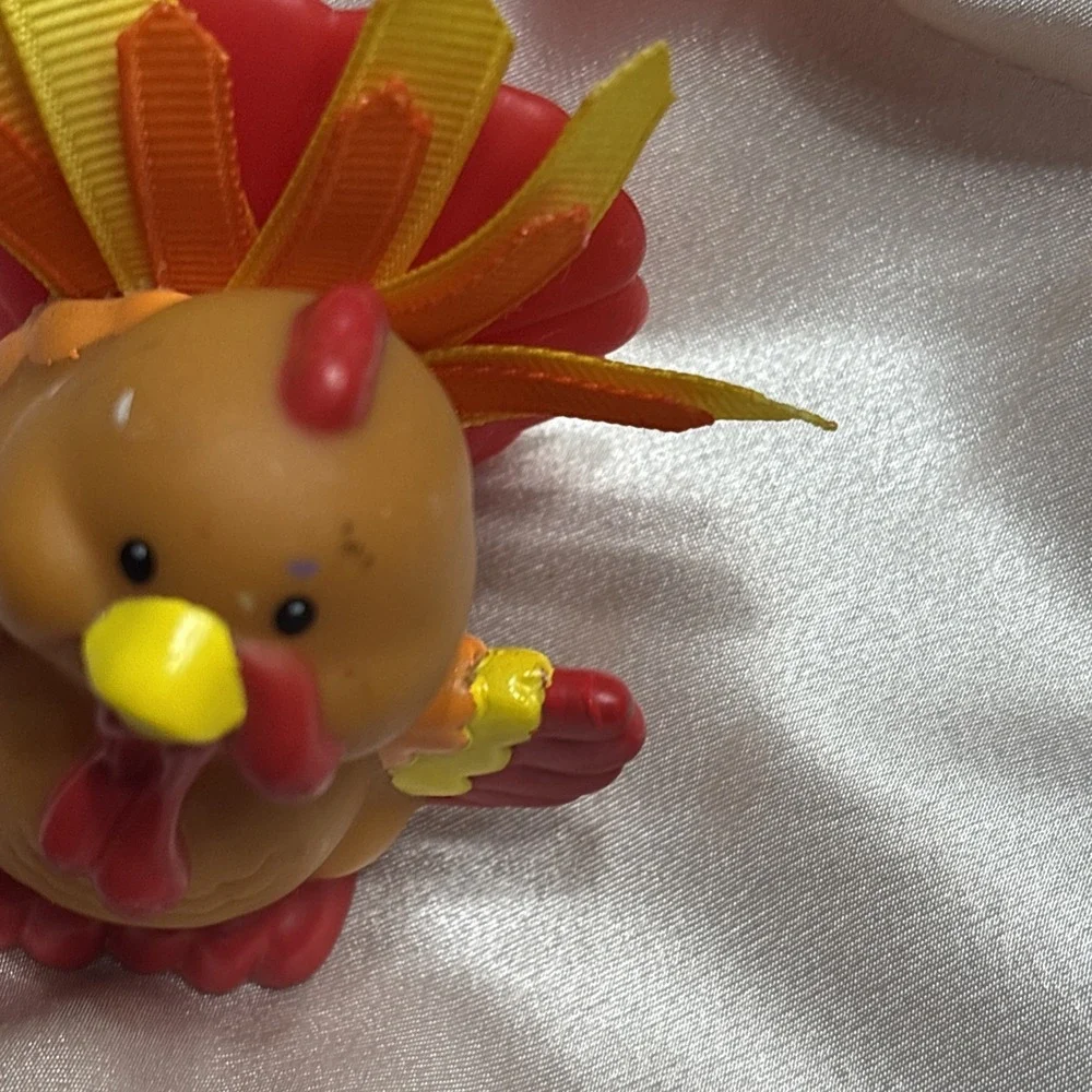 Fisher Price Little People Thanksgiving Farm Turkey Bird Touch & Feel Rare 2006